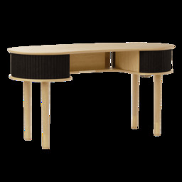 Umage Audacious Desk - Oak - Charcoal Colour: Charcoal - thumbnail 1