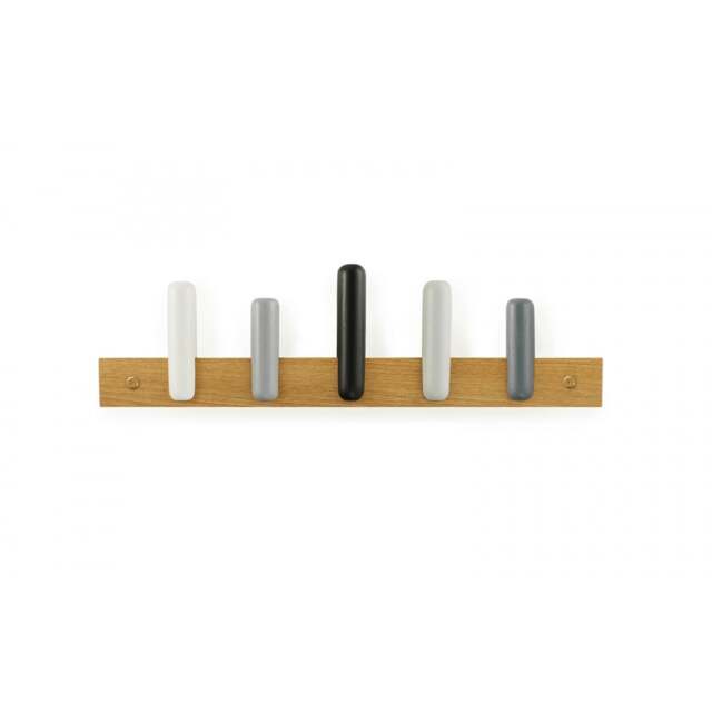 Normann Copenhagen Play Five Hook Wooden Coat Rack - Shadow