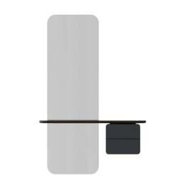 Umage One More Look Storage Mirror - Dark Oak - Anthracite Grey Colour: Anthracite Grey - thumbnail 2
