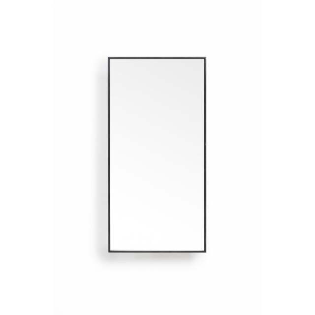 Wireworks Slimline 3 Tray Wall Mirror/Shelving Unit - Dark Oak - image 1