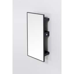 Wireworks Slimline 3 Tray Wall Mirror/Shelving Unit - Dark Oak - thumbnail 3