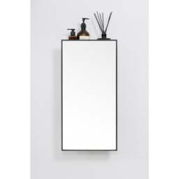 Wireworks Slimline 3 Tray Wall Mirror/Shelving Unit - Dark Oak - thumbnail 2