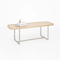 Wireworks DT114 Rectangular Coffee Table - Oak - thumbnail 2