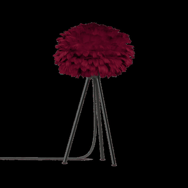 Umage Eos Tripod Table Lamp - Red Feather Eos Mini/Black Tripod - image 1