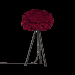 Umage Eos Tripod Table Lamp - Red Feather Eos Mini/Black Tripod - thumbnail 1