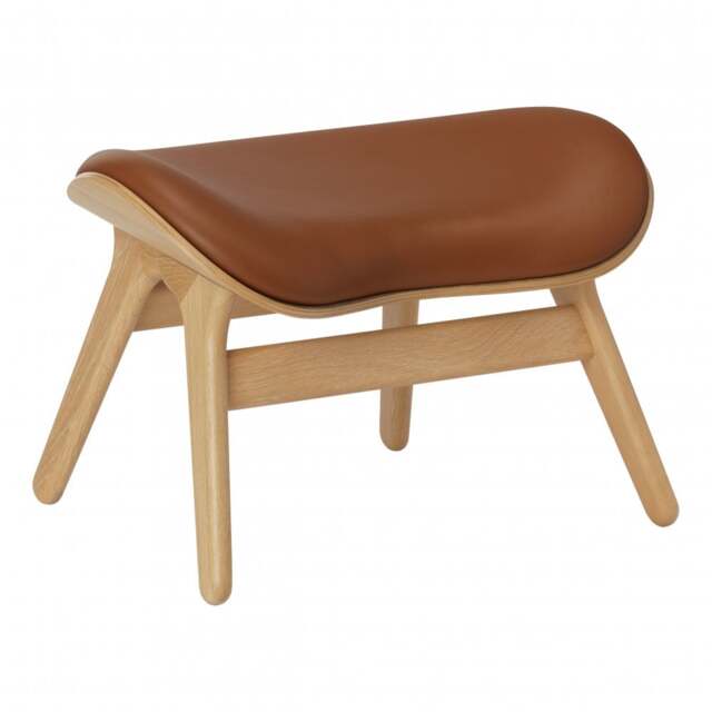 Umage A Conversation Piece Ottoman - Oak - Hope Leather Cognac Wood: Oak, Colour: Cognac - image 1