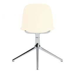 Normann Copenhagen Form Chair Swivel - 4 Leg - Cream - Aluminium Legs Shell Colour: Cream, Leg Colour: Aluminium - thumbnail 4