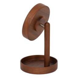 Wireworks Boutique Look Magnify Mirror - Walnut Colour: Walnut - thumbnail 3
