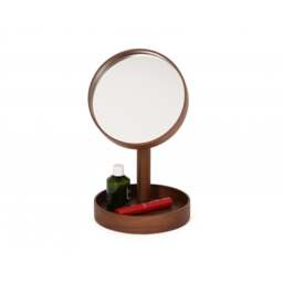 Wireworks Boutique Look Magnify Mirror - Walnut Colour: Walnut - thumbnail 6