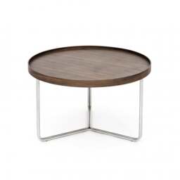 Wireworks DT66 Round Coffee Side Table - Walnut - thumbnail 5