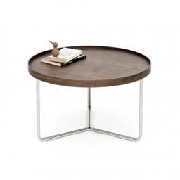 Wireworks DT66 Round Coffee Side Table - Walnut - thumbnail 6