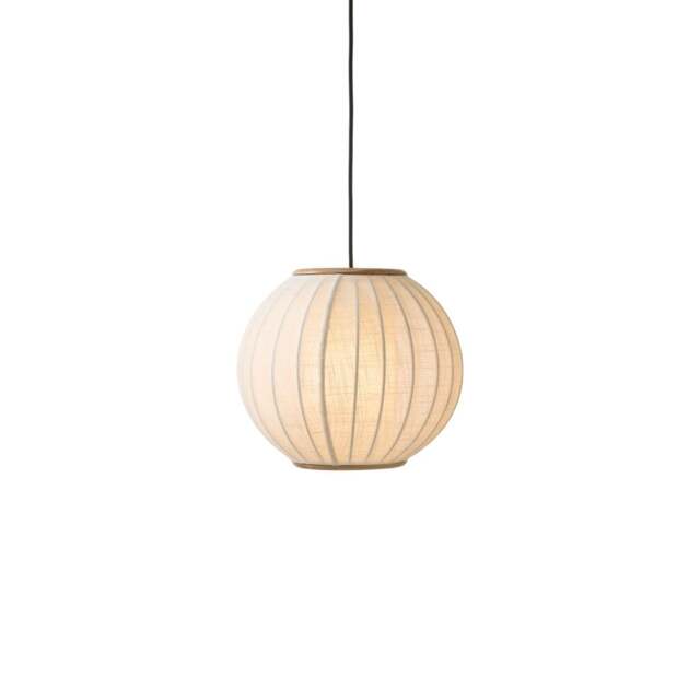 Halo Design Balloon Pendant Light - 40cm - Linen White Size: 40cm - image 1