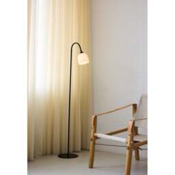 Halo Design Glow Floor Lamp - Opal/Black Size: 1-Arm - thumbnail 2