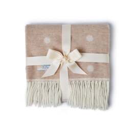 Tweedmill Textiles Merino Lambswool Baby Blanket - Spot