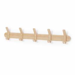Wireworks Left Hook 5 Hooks Rail - Oak