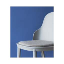 Normann Copenhagen Allez Chair - Grey - Polypropylene Legs - Grey/MLF26 Indoor Upholstered Seat Colour: Grey, Leg Colour: Polypropylene, Seat Option: - thumbnail 4
