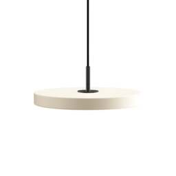 Umage Asteria Plus Pendant Lamp - Pearl White - Mini - Black Top Colour: Pearl White, Size: Mini, Style: Black
