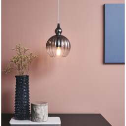 Halo Design Ball Ball Pendant Light - O 15cm - Smoke Size: O 15cm, Colour: Smoke - thumbnail 4