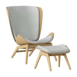 Umage The Reader Armchair - Oak - Sterling Colour: Sterling - thumbnail 3