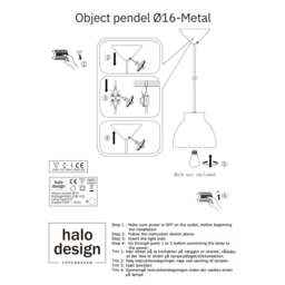 Halo Design Object Pendant Light - O 16 cm - Latte Colour: Latte - thumbnail 4