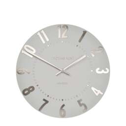 Thomas Kent Mulberry Wall Clock - 12" - Silver Cloud Size: 12" - thumbnail 3