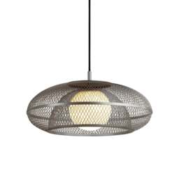 Umage Faraday Pendant Light Shade - Steel - Medium - With Black Cord Set Colour: Steel, Size: Medium, Cord Set Option: With Black Cord Set
