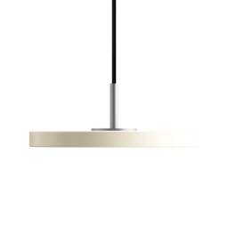 Umage Asteria Micro Pendant Light - Pearl White - Steel Top Colour: Pearl White, Asteria Detail: Steel - thumbnail 2