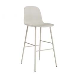 Normann Copenhagen Form Bar Chair - 75cm - Light Grey Shell Colour: Light Grey