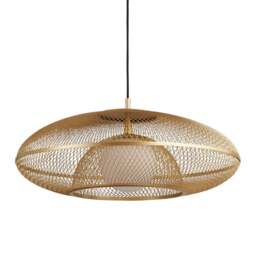 Umage Faraday Pendant Light Shade - Brass - Large - With White Cord Set Colour: Brass, Size: Large, Cord Set Option: With White Cord Set - thumbnail 2