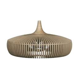 Umage Clava Dine Wood Pendant Light - Natural Oak with Black Cord Set With or Without Cord Set: With Black Cord Set