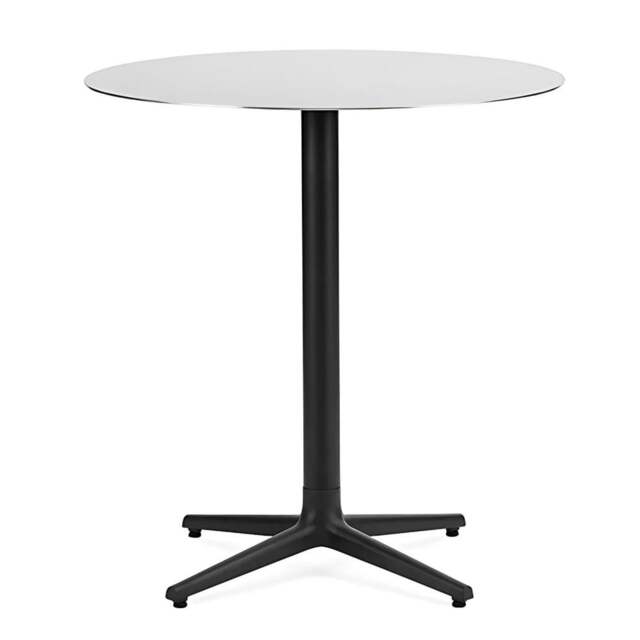 Normann Copenhagen Allez Round Cafe Table - 4 Leg - H75 O70 cm - Stainless Steel Tabletop Colour: Stainless Steel - image 1