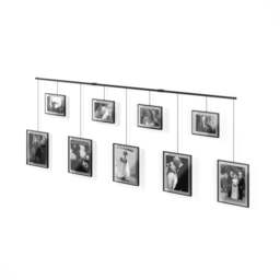 Umbra Exhibit Wall Picture Frames - Set of 9 - Black