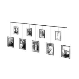 Umbra Exhibit Wall Picture Frames - Set of 9 - Black - thumbnail 4