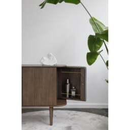 Umage Treasures 2 Door Sideboard/Drinks Cabinet - Dark Oak/Venetian Cane - thumbnail 4