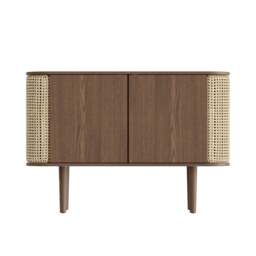Umage Treasures 2 Door Sideboard/Drinks Cabinet - Dark Oak/Venetian Cane - thumbnail 2