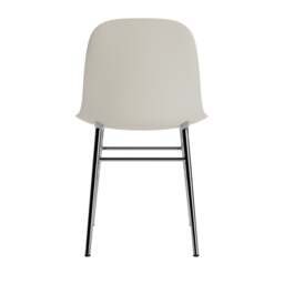 Normann Copenhagen Form Chair - Light Grey - Chrome Legs Shell Colour: Light Grey, Leg Colour: Chrome - thumbnail 4