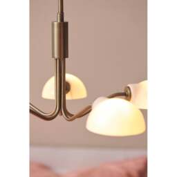 Halo Design Copenhagen 5 Light Chandelier - O50 cm - Antique Brass Colour: Antique Brass - thumbnail 3