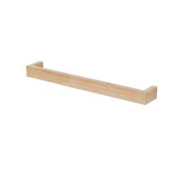 Wireworks Slimline Single Towel Rail - 60cm - Oak