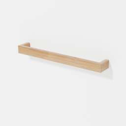 Wireworks Slimline Single Towel Rail - 60cm - Oak - thumbnail 3