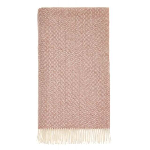 Bronte By Moon British Lambswool Throw - Spiral - Pink - image 1