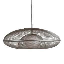 Umage Faraday Pendant Light Shade - Steel - Large - With White Cord Set Colour: Steel, Size: Large, Cord Set Option: With White Cord Set - thumbnail 4