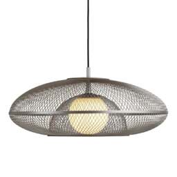 Umage Faraday Pendant Light Shade - Steel - Large - With White Cord Set Colour: Steel, Size: Large, Cord Set Option: With White Cord Set - thumbnail 3