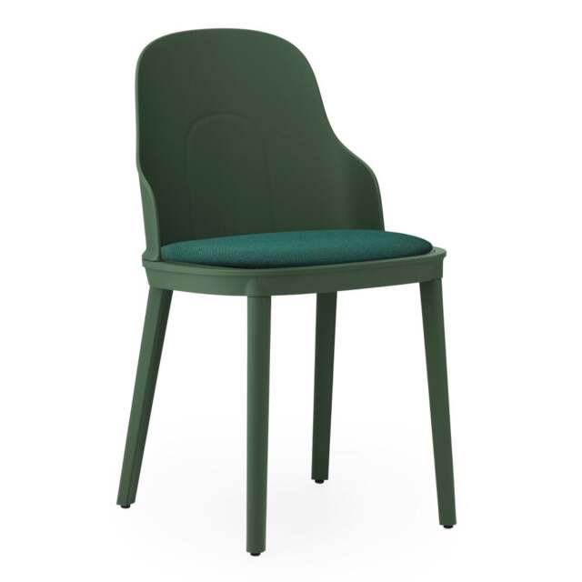 Normann Copenhagen Allez Chair - Park Green - Polypropylene Legs - Park Green/Canvas SJA 3987 Outdoor Upholstered Seat Colour: Park Green, Leg Colour: - image 1