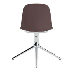 Normann Copenhagen Form Chair Swivel - 4 Leg - Brown - Aluminium Legs Shell Colour: Brown, Leg Colour: Aluminium - thumbnail 4