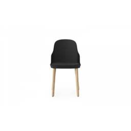 Normann Copenhagen Allez Chair - Black - Lacquered Oak Legs - Black /Ultra 41599 Leather Upholstered Seat Colour: Black, Leg Colour: Lacquered Oak, Se - thumbnail 3