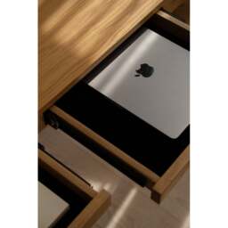 Umage Heart n Soul Desk Colour: Oak / Obsidian Black - thumbnail 3