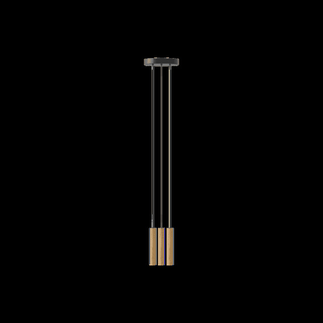Umage Chimes Cluster 3 Wooden Pendant Lamp - Oak Colour: Oak - image 1