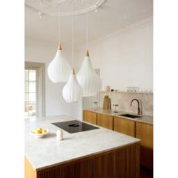 Halo Design Drops Textile Pendant - O 30cm - White Size:  30cm - thumbnail 6