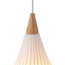 Halo Design Drops Textile Pendant - O 30cm - White Size:  30cm - thumbnail 3