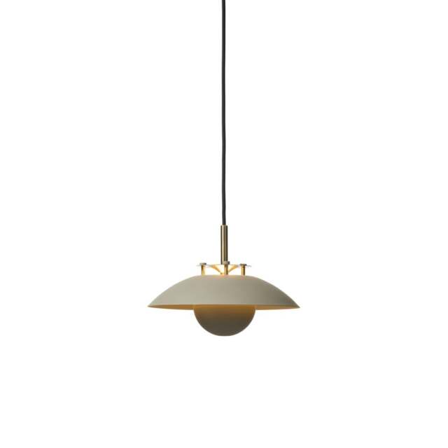Halo Design Stepp Pendant Light - 24cm - Sand/Antique Brass Size: O 24cm, Colour: Sand / Antique Brass
